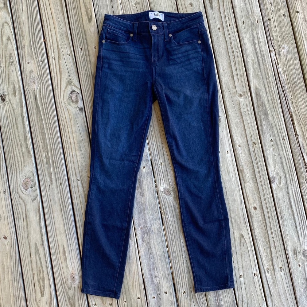 PAIGE mid rise skinny jeans